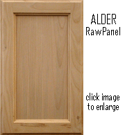 Alder Cabinet Panel - Raw