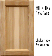 Hickory Cabinet Panel - Raw