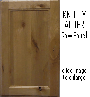 Knotty Alder Cabinet Panel - Raw