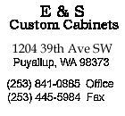 E & S Custom Cabinets Address